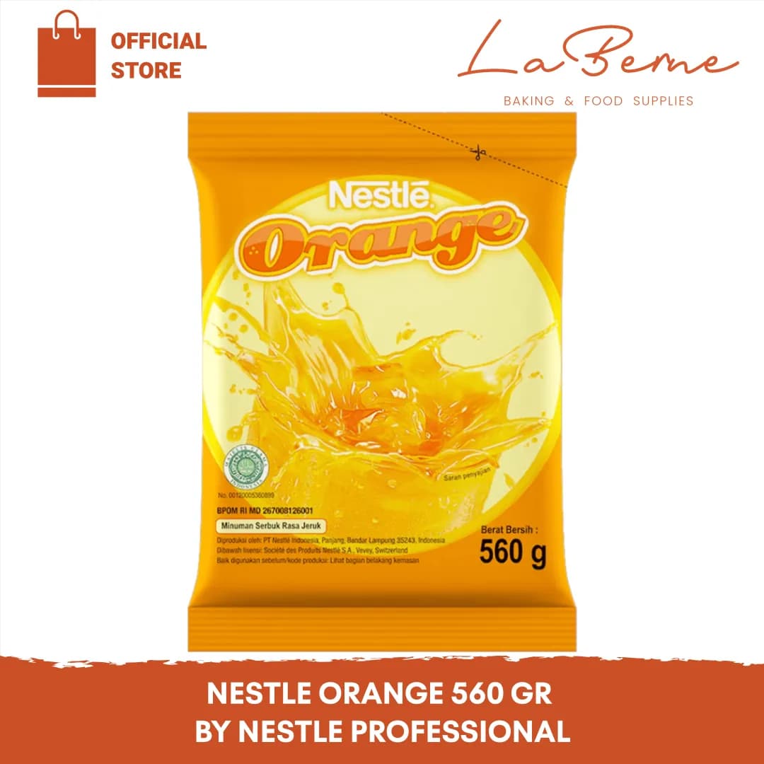 Nestlé  Orange 560gr (Bubuk Minuman Orange) By Nestlé  Professional 