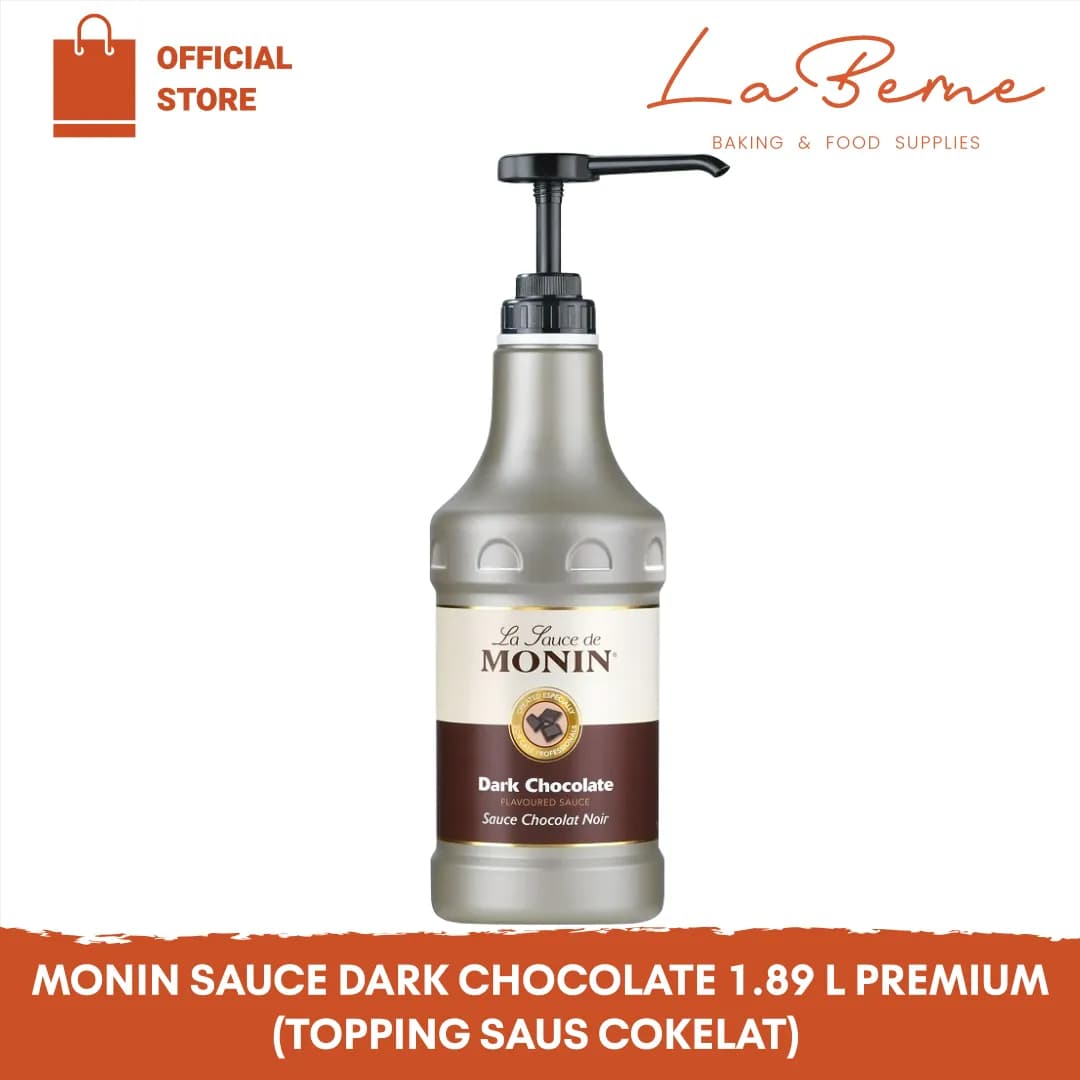 MONIN Sauce Dark Chocolate 1,89 Liter - MONIN Chocolate Sauce Premium