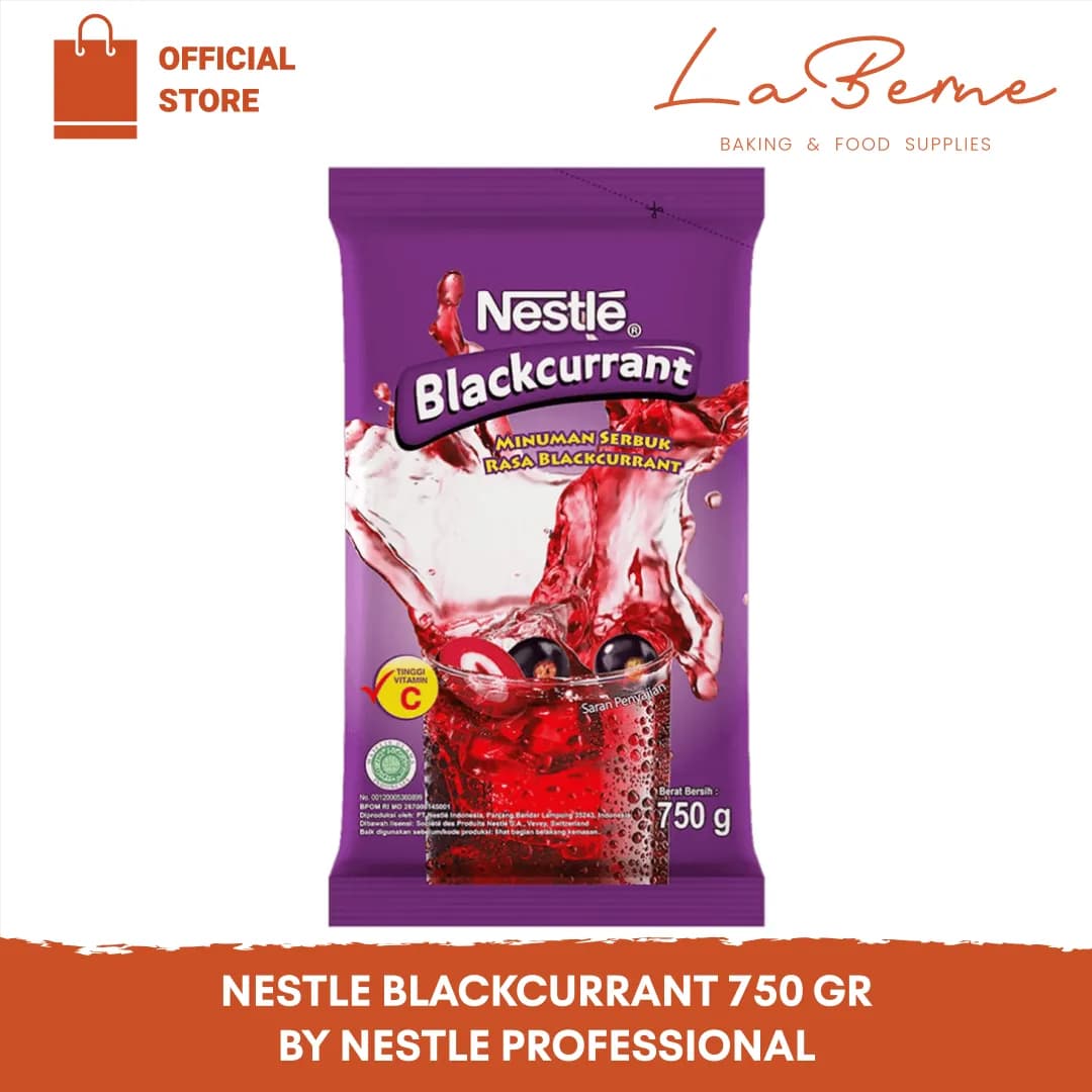 Nestlé Blackcurrant 750gr Bubuk Minuman Blackcurrant By Nestlé Professional (Expired Terbaru)