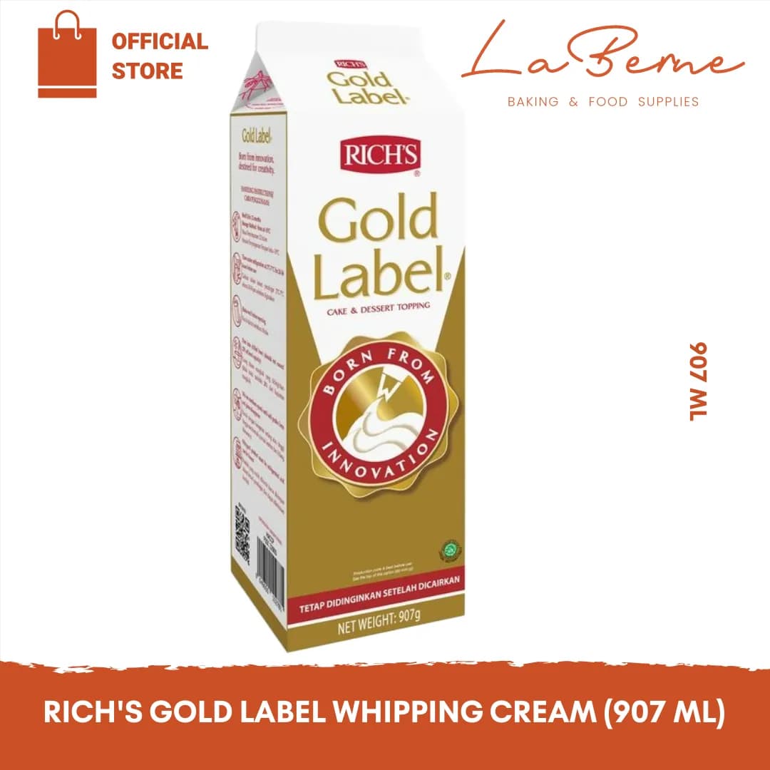 Rich's Gold Label Non Dairy Whipping Cream 907 Gr