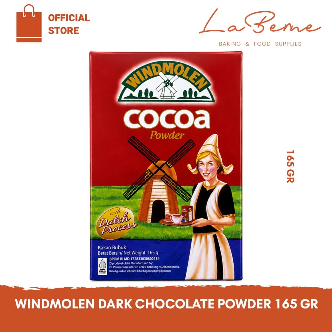 Windmolen Cocoa Powder 165 Gr - Cokelat Bubuk Windmolen 165 Gram