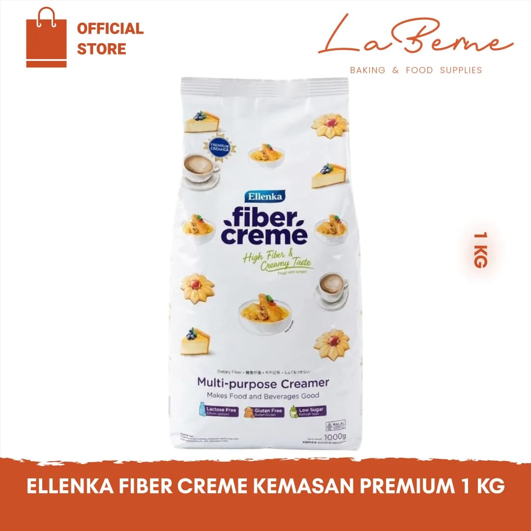 Ellenka Fiber Creme 1 Kg (Kemasan Premium) - Fiber Creme Pengganti Santan dan Susu Ellenka